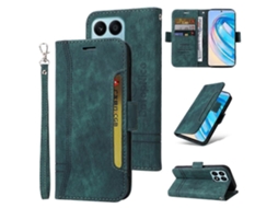 Capa De Couro Com Fivela Dupla Betopnice Para Celular Honor X8a 4g
