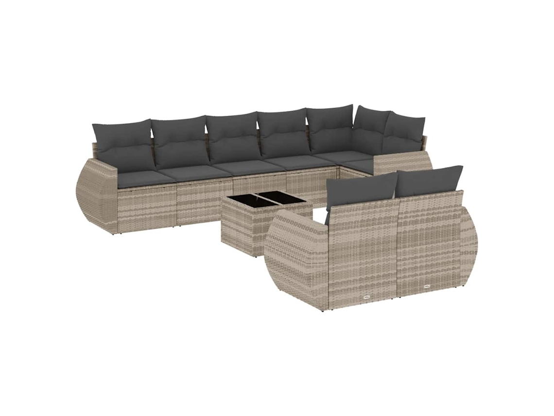 Garden Sofa Set, Garden Sofa Sets Vidaxl Cinzeto Rattan / Vime (n/a)