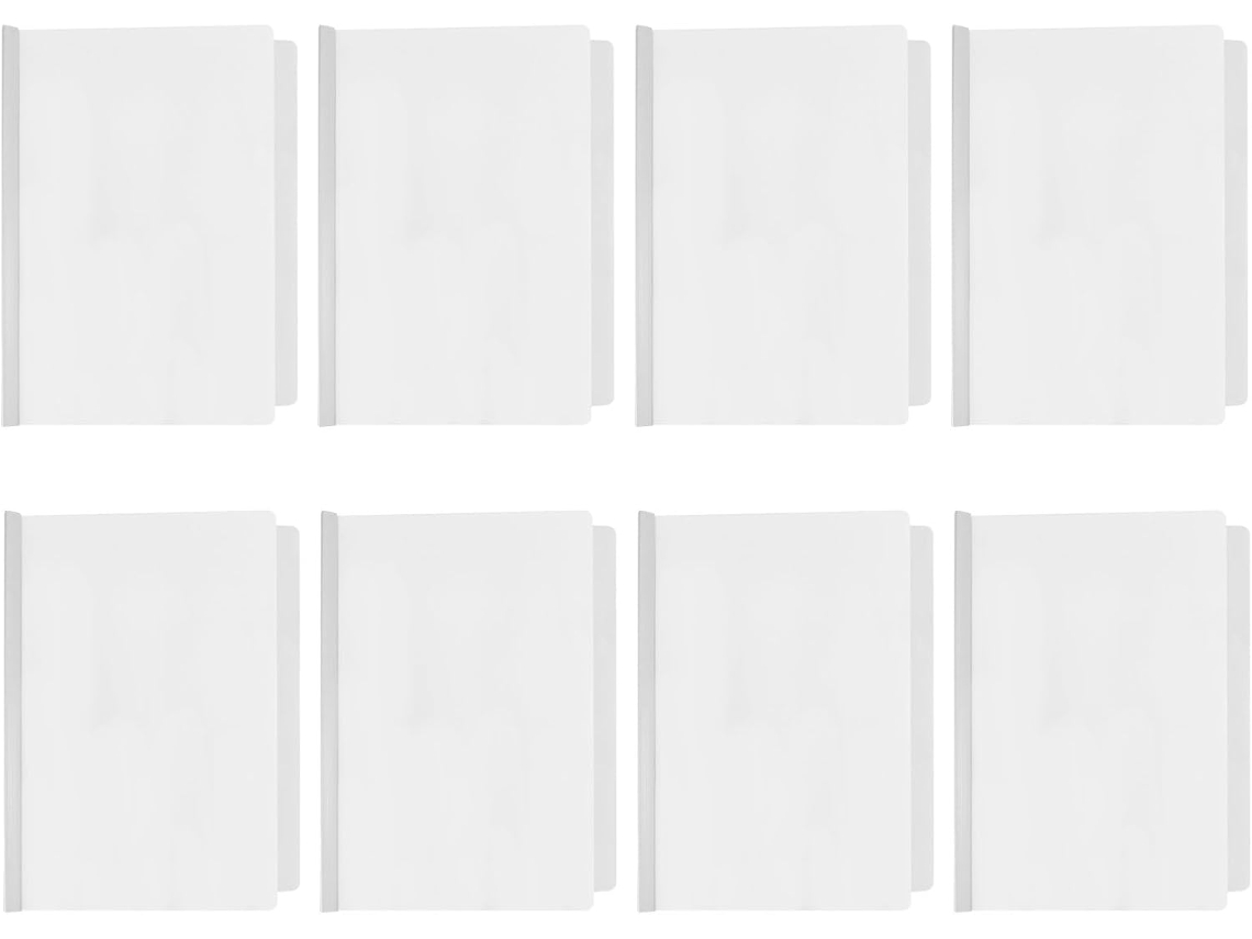Clips Para Pastas Plásticas Transparentes A4 Supvox, Design Anti Respingos E Decoração Escolar, Pacote Com 10 Unidades