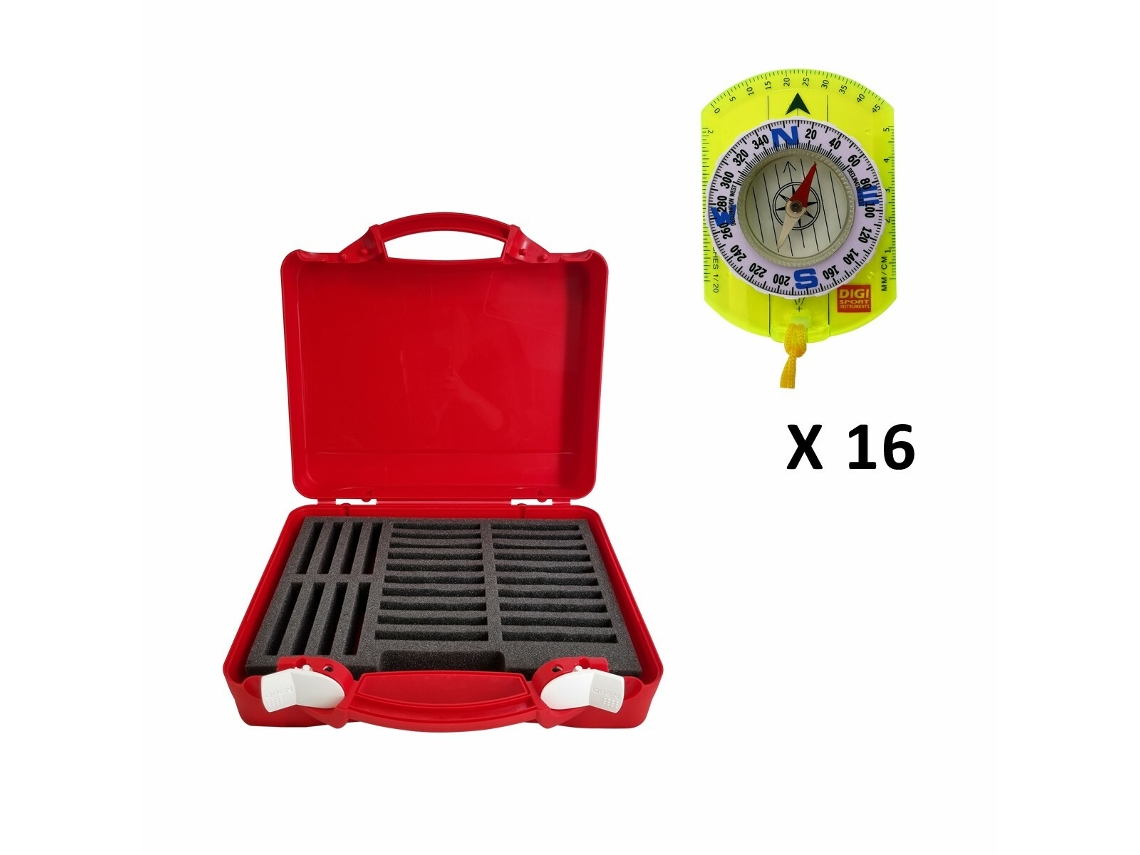 Conjunto de 16 bússolas escolares DIGI SPORT INSTRUMENTS