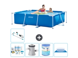 Intex Piscina Com Estrutura Retangular - 220x150x60 Cm - 6-peças S30054