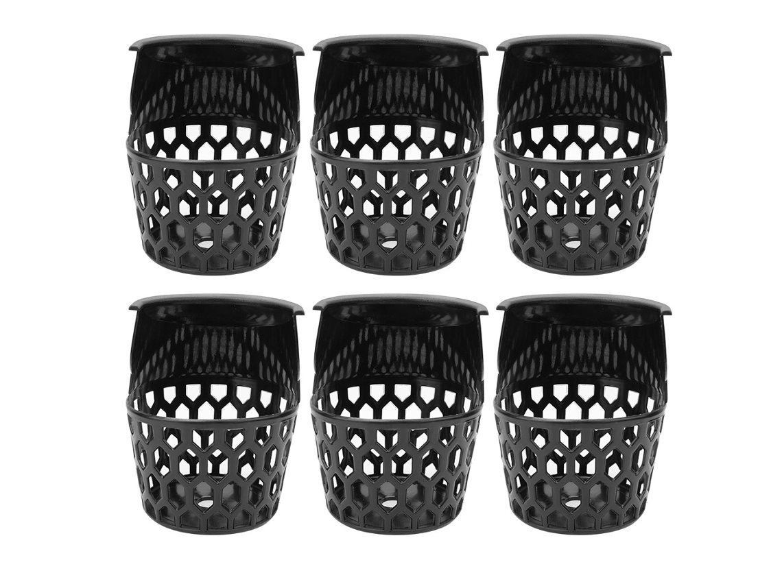 6pcs Cesto De Bilhar Plástico Durável Prático Para Snooker Acessório De Mesa De Bilhar 16cm