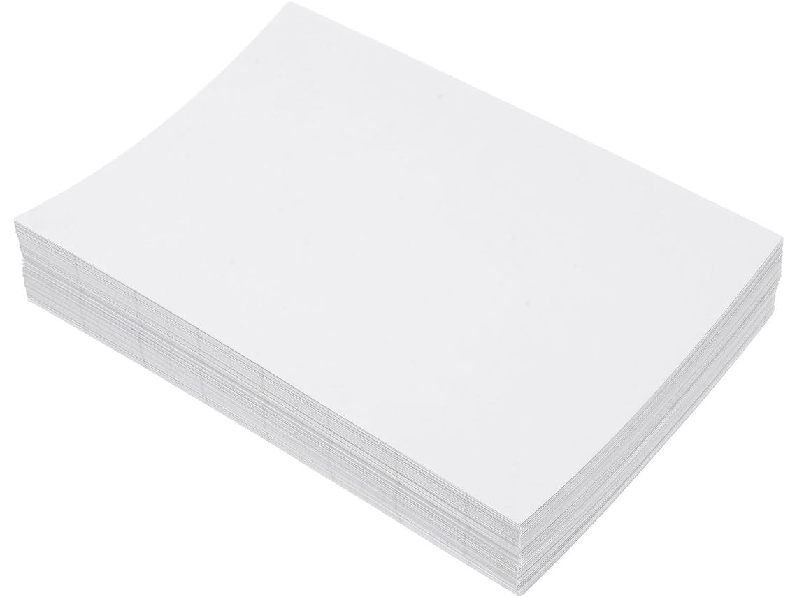Película adesiva fotográfica autolaminável genérica, transparente fosca, 100 folhas de PVC para laminação a frio.