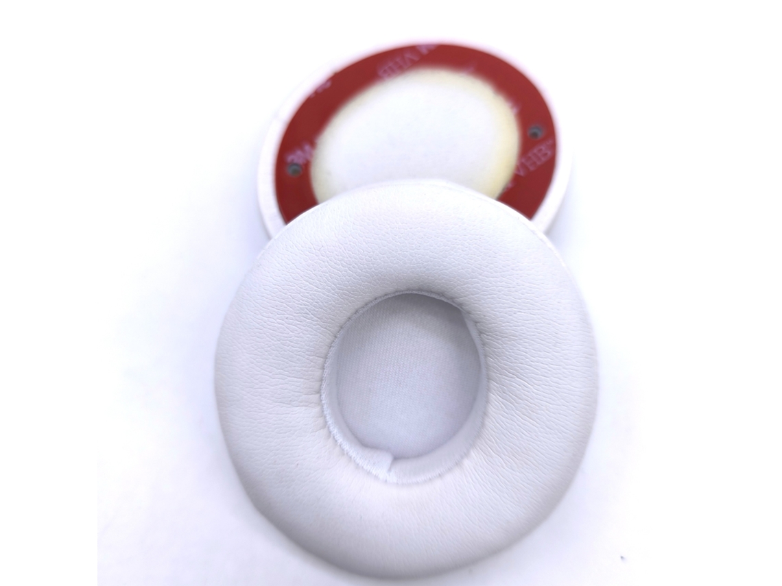 Almofada para Auscultadores Beats Solo2 Versão com Fios de Espuma Macia Pele de Proteína Branco XIAOMOYU