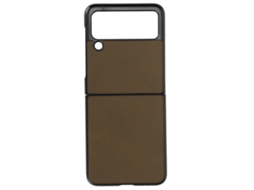 Aetheria capa de Couro para Samsung Galaxy Z Flip 3 Protetora Anti Impacto Anti Arranhões Verde Militar