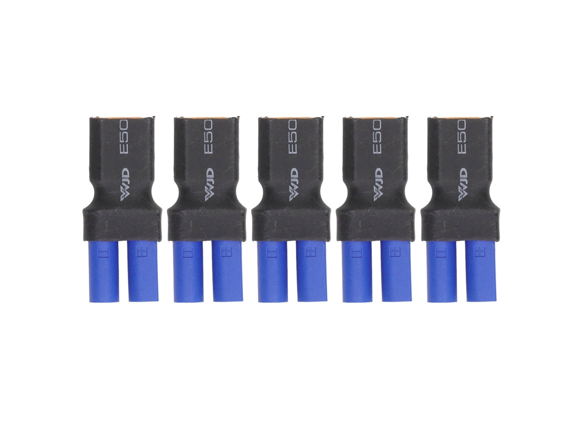 5 Adaptadores Ec5 Para Xt60 Macho De Borracha Plástico Cobre Durável Seguro Para Carro Avião Barco Rc