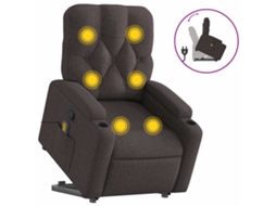 Stand Up Massage Recliner Chair, Stand Up Massage Recliner Chairs Vidaxl Marrom Tecido