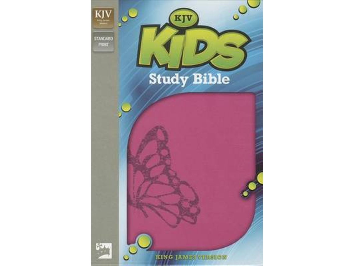 Livro kjv, kids study bible, leathersoft, pink de richards, lawrence o. (inglês)