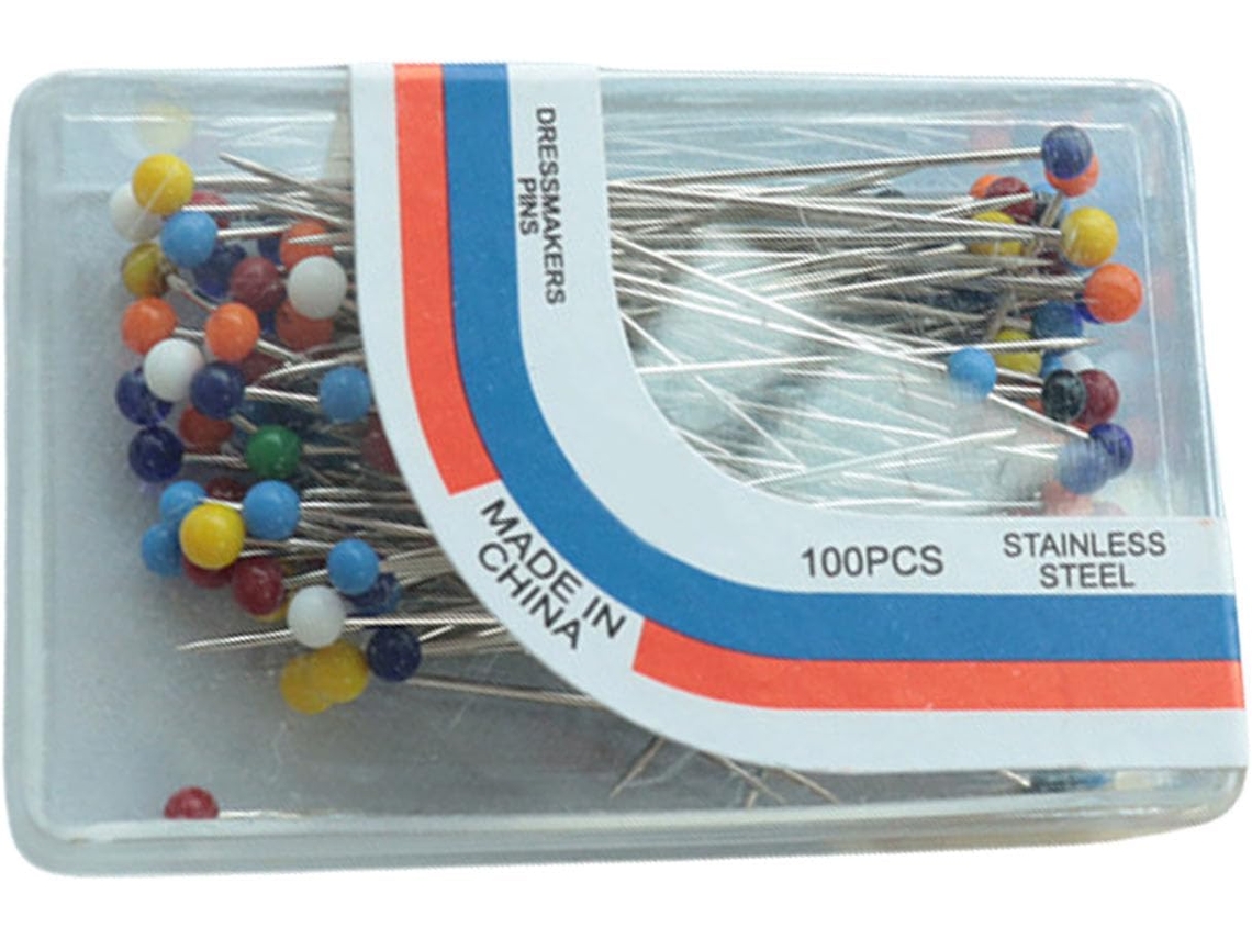 50-alfinetes De Costura Multifuncionais Coloridos Para Posicionamento Ponto Reto Em E Artesanato