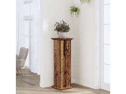 Vidaxl Suporte P/ Plantas 33x33x100 Cm Derivados Madeira Madeira Velha