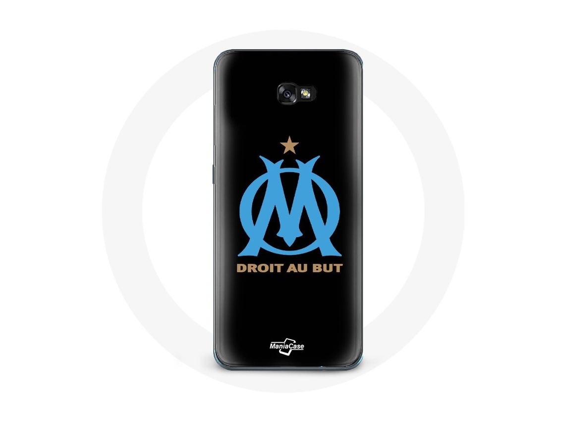 Capa para Samsung Galaxy A3 2016 logotipo Marselha olímpica Fundo preto