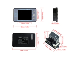 Laxiscreed Bluetooth Coulomb Meter Com Ecrã Colorido De 2.4" E Tampa Deslizante