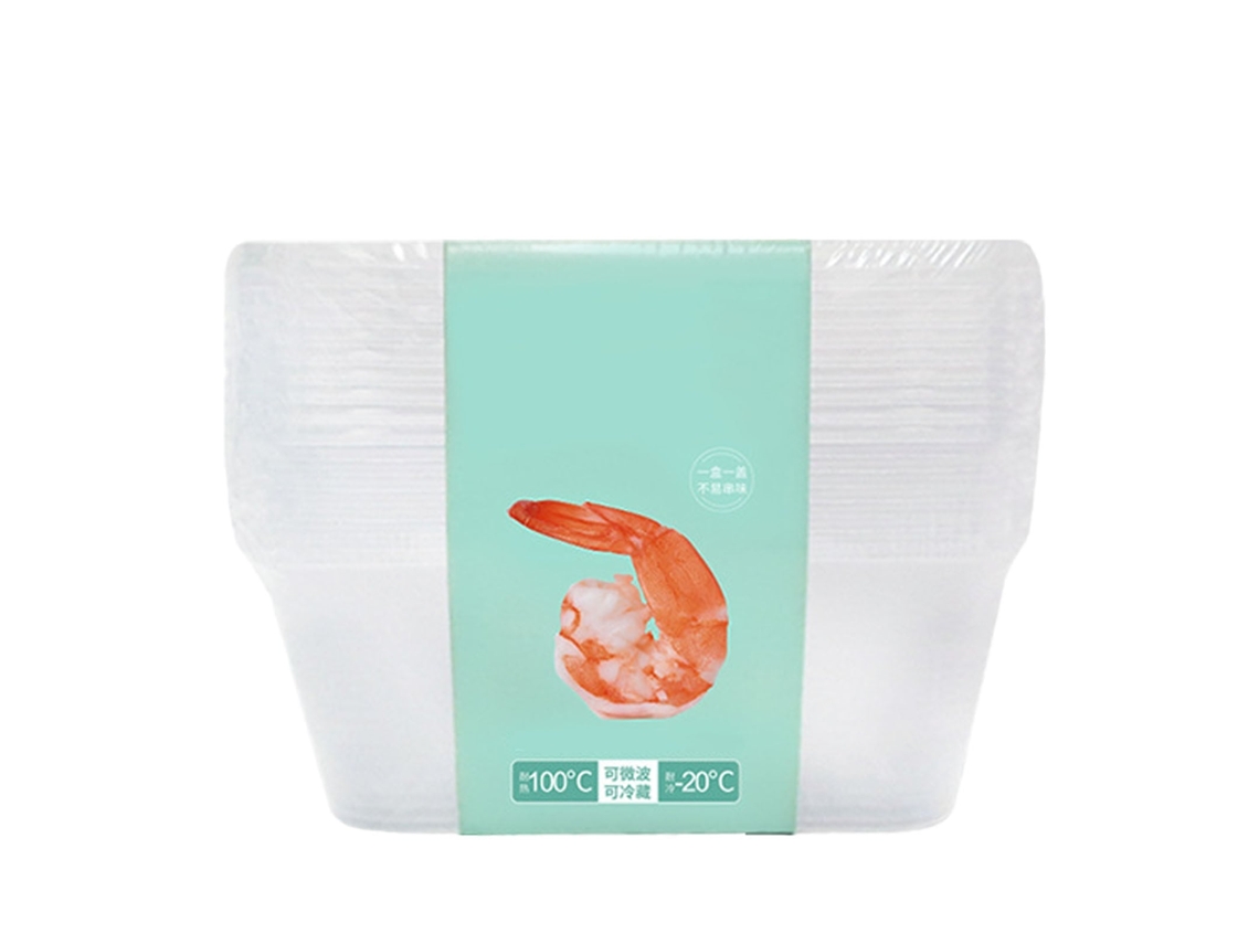 Caixa de Almoço Descartável LAXISCREED Retangular Resistente Ao Calor
