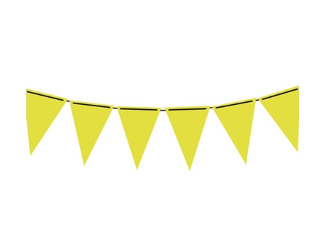 Adereço GUIRCA Galhardete Neon Papel Amarelo 300 Cm 19X27 Cm