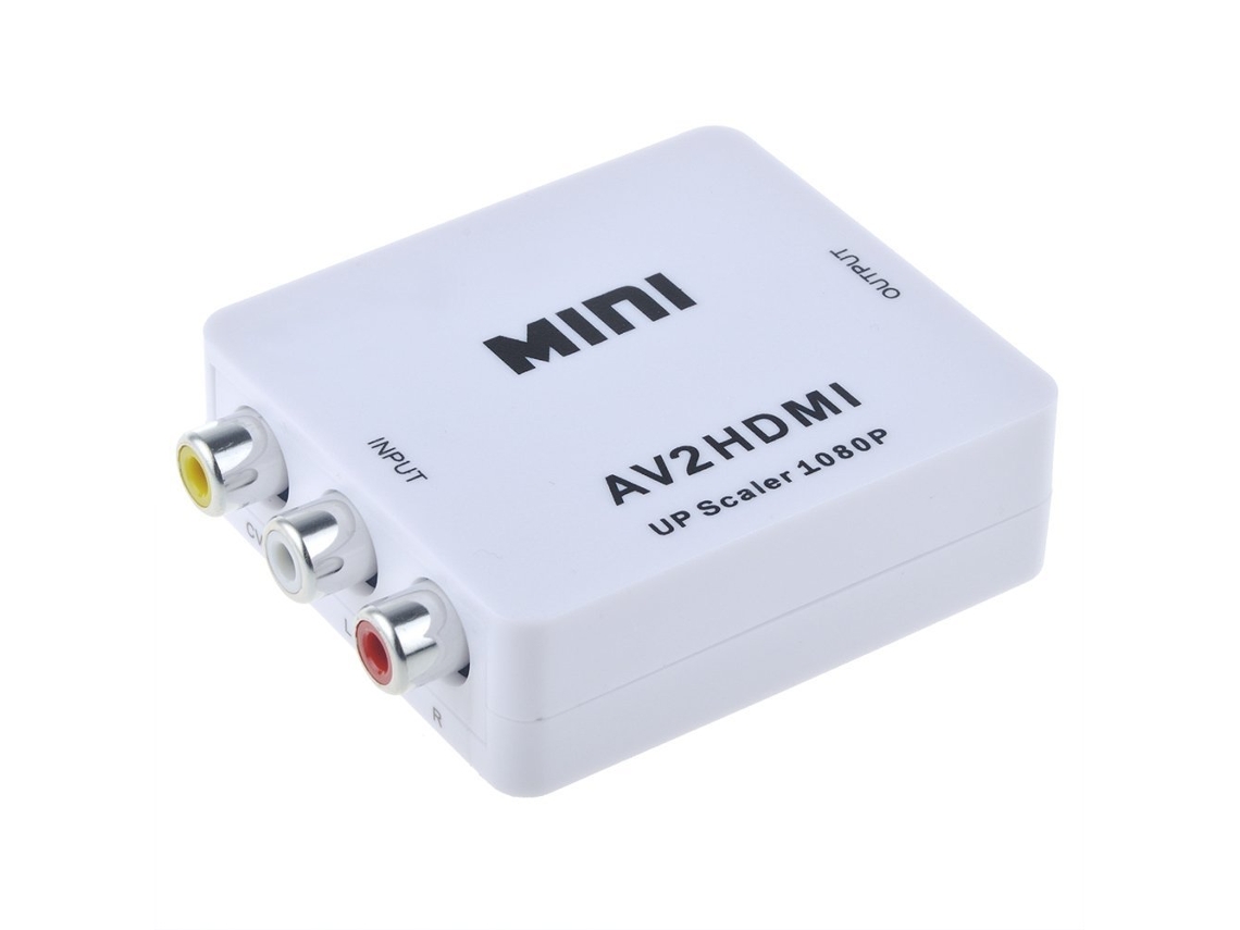 Adaptador Av Para Hdmi 1080p Compatível Com Ntsc/pal Brilvibera (3x Rca)