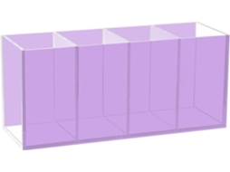 Organizador de Canetas para Computador Na Cor Lavanda, Organizador de Lápis Resistente em Canetas Acrílicas