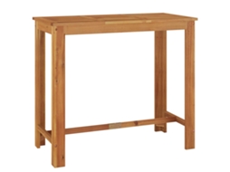 Mesa de Bar para Jardim Madeira by Acácia Maciça MAISON EXCLUSIVE (120x60x105 cm)
