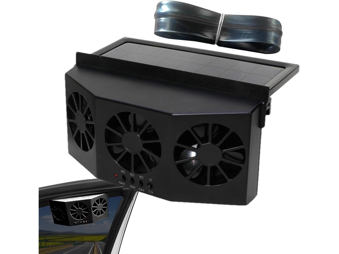 Ventilador Solar Para Carro, Ventilador Solar Para Janela De Carro