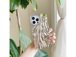 Capa Para Iphone 17 Air Lj Plissada Com Revestimento Prateado, Cor Sólida E Acabamento Eletrogalvanizado.