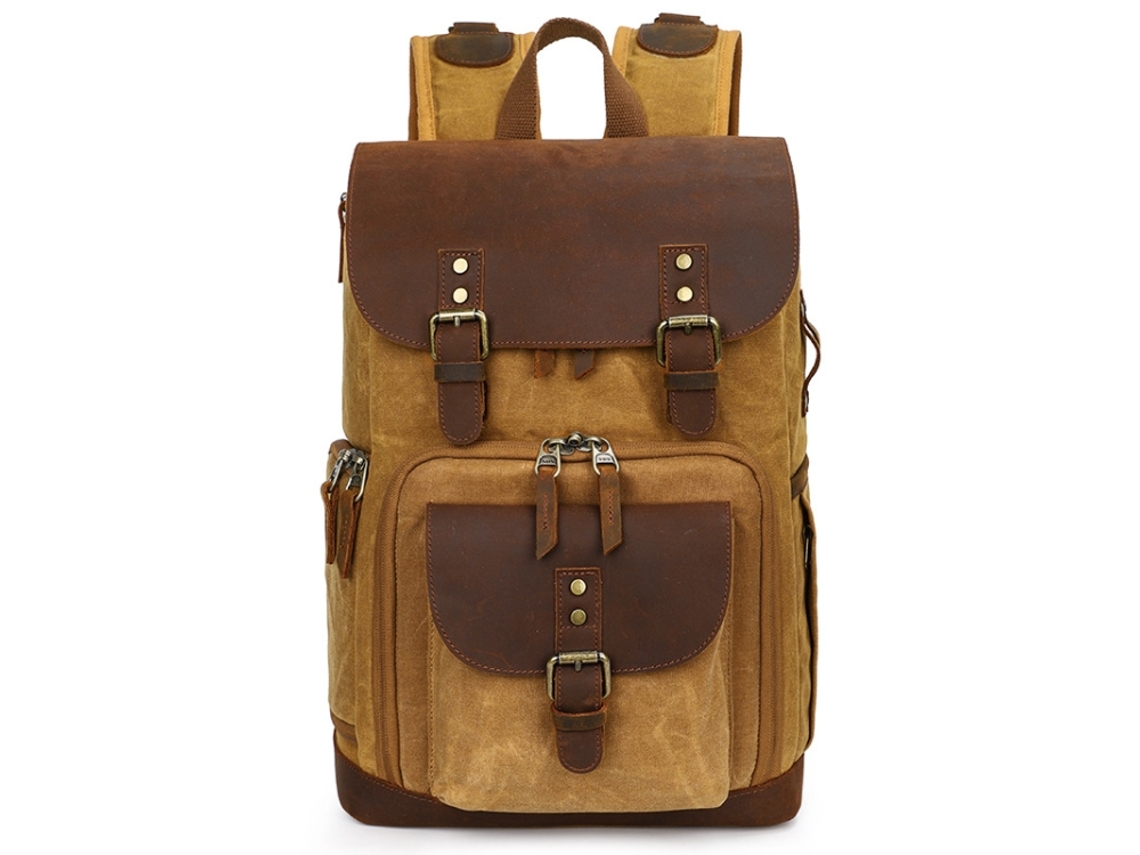 K 86 Bolsa De Ombro Casual Contraste Impermeável Lona Batik Mochila Fotográfica Digital Simples Para Câmera Brilvibera