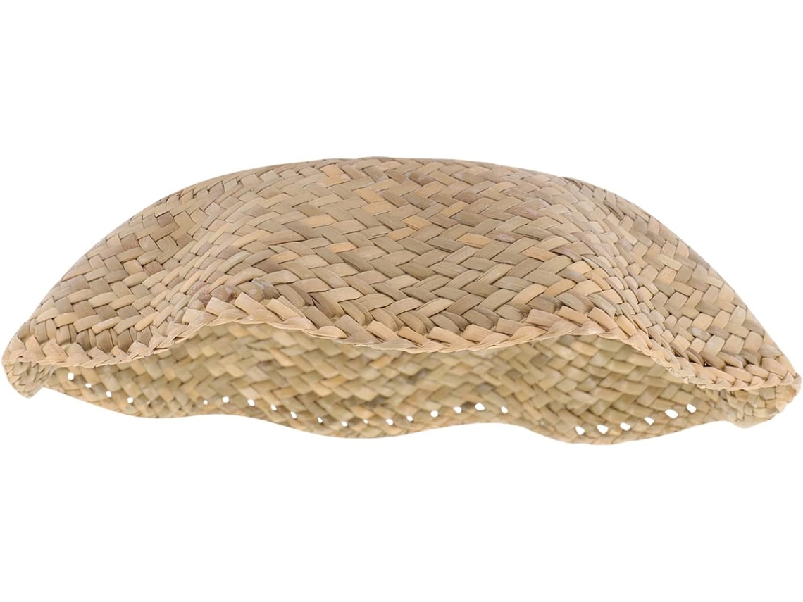 Luminária Suspensa De Palha Trançada Em Estilo Rústico, Estrutura Estável E Luz Suave, Ideal Para Escritório E Quarto.