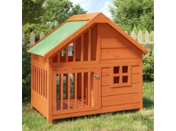 Vidaxl Casota 96x60,5x87 Cm Pinho Maciço Castanho