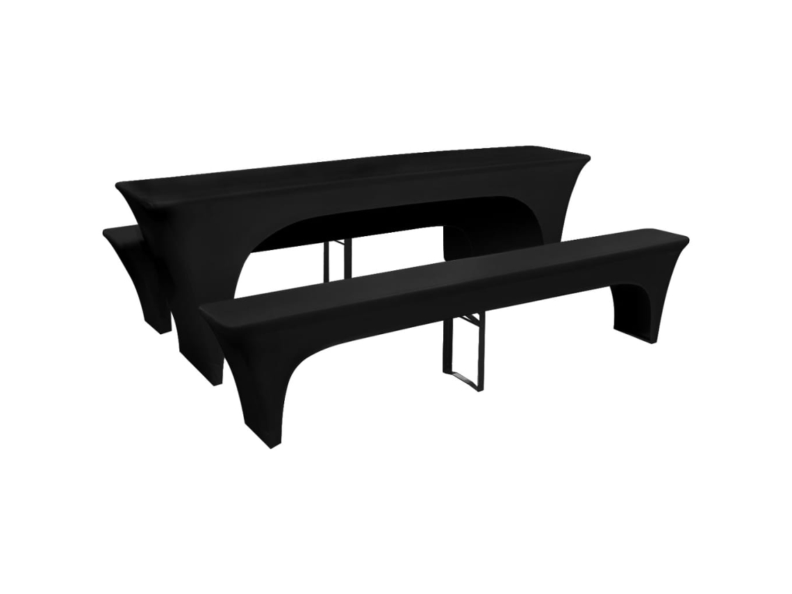 Table Cover, Table Covers Vidaxl Preto Tecido (220 X 50 X 80 Cm)