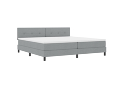 Cama Bocom Colchão Cinza Claro   Tecido Vidaxl Cinzento-claro Fabric (200x200 Cm)