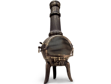 Fogueira Chiminea Ferro Fundido 112X44Cm