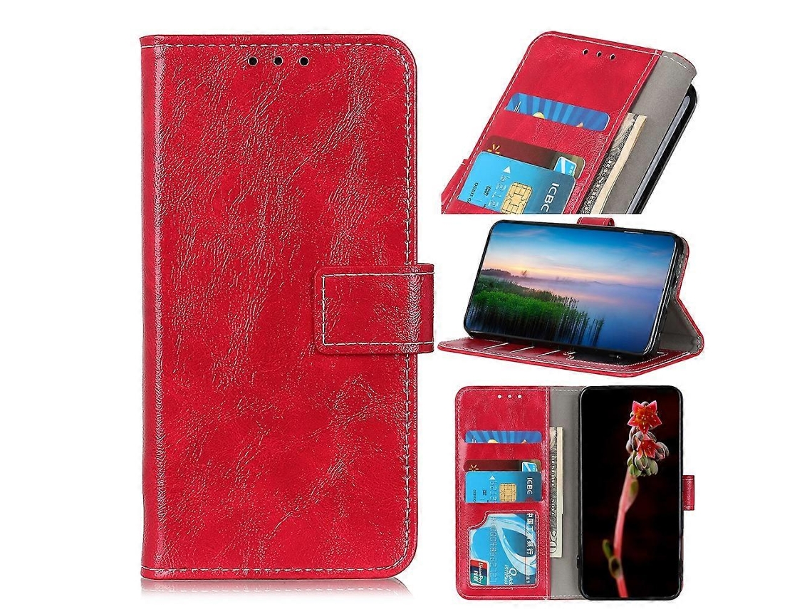 Capa De Couro Com Textura Crazy Horse Retrô Para Xiaomi Redmi Note 11t Pro 5g / Note 11t Pro 5g China / Poco X4 Gt 5g