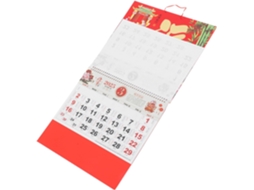 Calendário De Parede Chinês Em Estilo Tradicional, Ano Da Serpente Com Detalhes Em Dourado, Solar Para