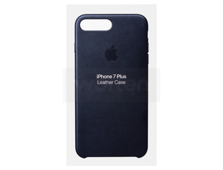 Capa APPLE iPhone 7 Plus Leather Azul — Compatibilidade: iPhone 7 Plus, 8 Plus