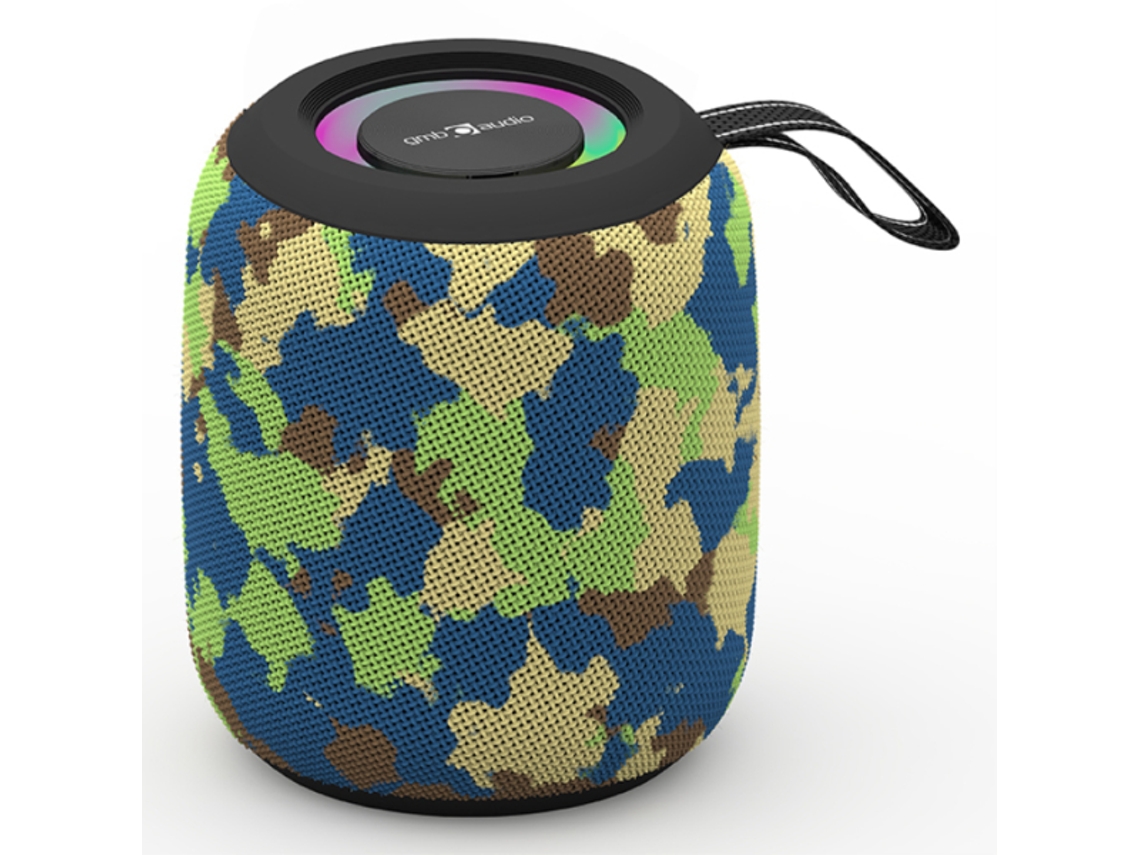 Vivavoz Portatil Gembird 8w Bt Led Rgb Camuflaje