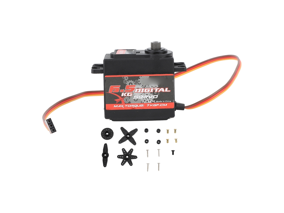 Motor Servo Rc Digital De 6.5kg Engrenagem Metal Alta Torque Para Carros Crawler Barcos Robôs Diy