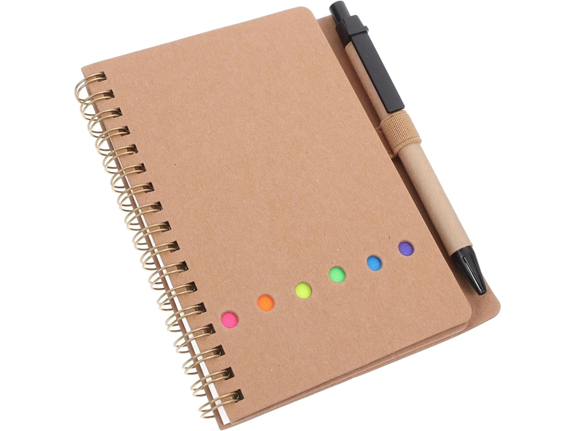 Stylo Et Carnet Bloc-notes Com Stylo Carnet Artiste Porte Estilo Intégré Notes Adhésives Format Poche Ligné