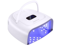 Lurelia Lâmpada Uv Led Recarregável Para Unhas 60w Com Sensor, Lcd, Alça Branco