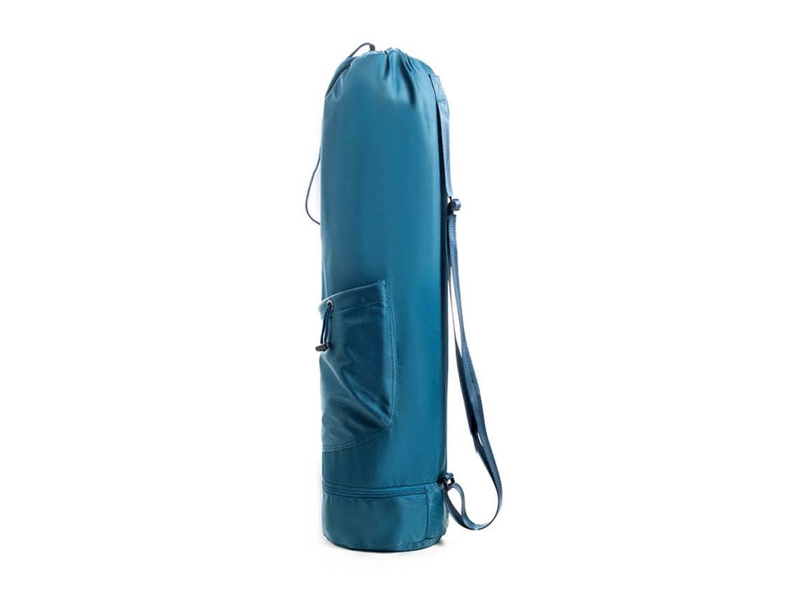 Saco Para Colchoneta De Yoga Portátil Com Bolsa Para Garrafa De Água Bolsa Molhada Ajustável Para Academia E Treino
