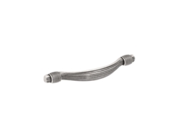 Puxador para Móveis Zamac Distância Central 128mm Prata Antiga Brilhante Conjunto de 25 HARDWAREXCHANGE