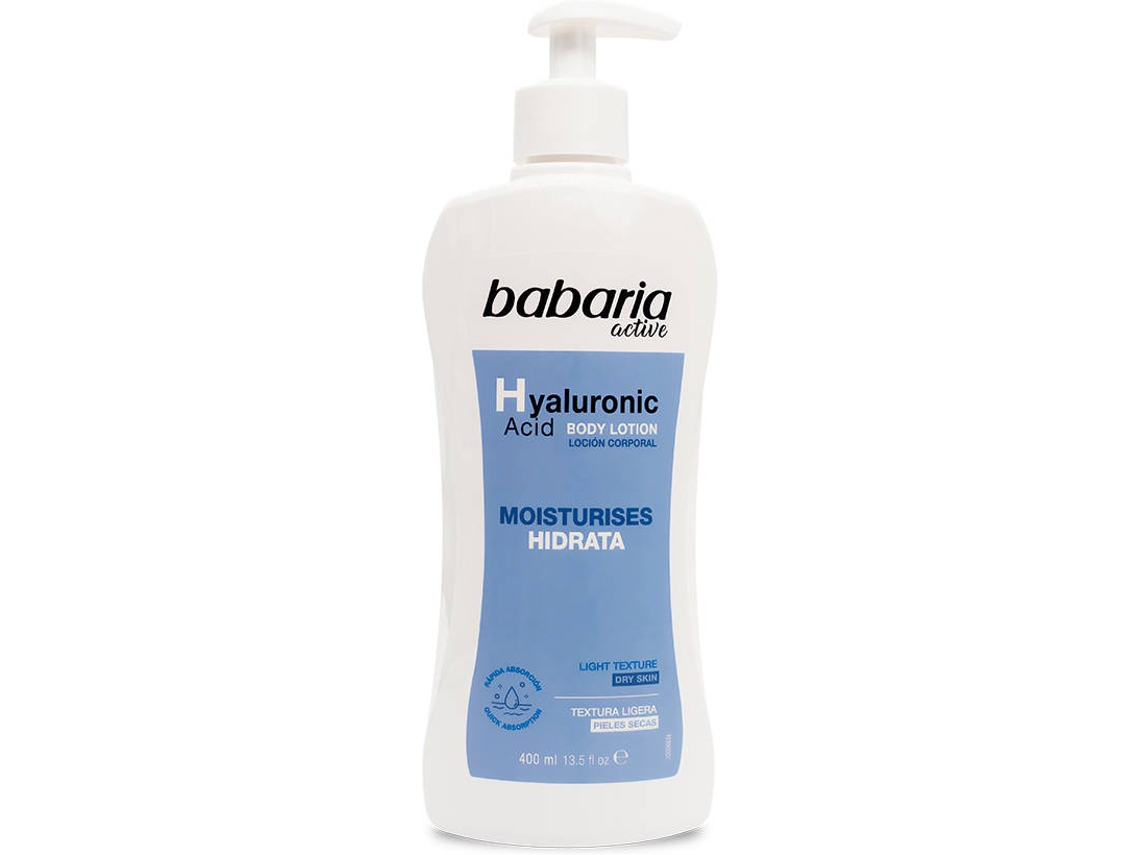 Loção Corporal BABARIA Ácido Hialurônico (400 ml)  