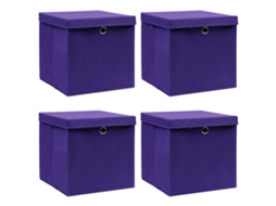 Storage Box, Storage Boxes Vidaxl Roxo Tecido (n/a)