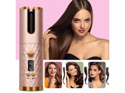 Modelador de Cabelo Automático Sem Fio Rosa de Alta Capacidade YANYXR
