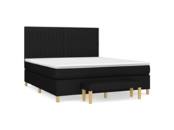 Box Spring Bed, Box Spring Beds Vidaxl Preto Tecido (160 X 200 Cm)