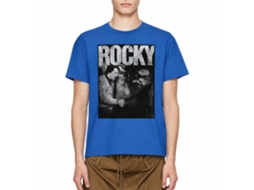 Rockinstone Rocky Movie Handshake Solid Royal Adult T-shirt Size:xl