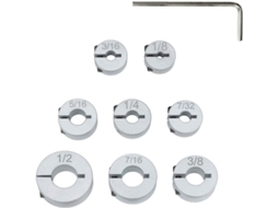 Conjunto De 8 Anéis Limitadores Profundidade Para Brocas, Em Metal,