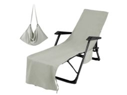 Capa De Toalha Para Cadeira De Praia Com Bolsos Toalha Extra Longa Fibra Ultra Fina Para Cadeira De Lounge E Salão
