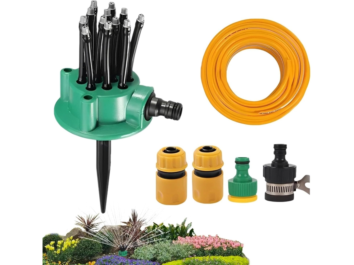 Kit De Aspersor De Jardim Automático Com Rotação De 360 Graus