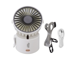 Ventilador Portátil Colar Clip Cintura Usb Branco