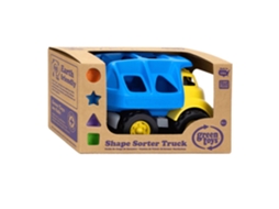 Caminhão De Brinquedo Green Toys Com Encaixe Em Formato De Formas, Feito De Plástico Resistente.