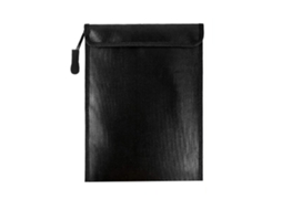 Conjunto de 3 Sacos Impermeáveis e Resistentes ao Fogo para Dinheiro e Documentos, 28x38cm, Prateados, com Zíper