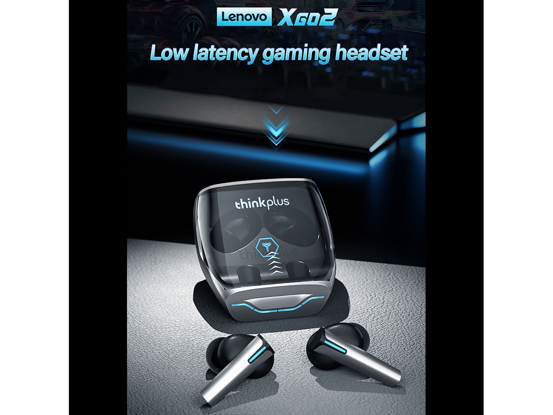 Fones De Ouvido Sem Fio Lenovo Xg02 Gaming Bt5.0 Hifi Baixo Atraso Preto